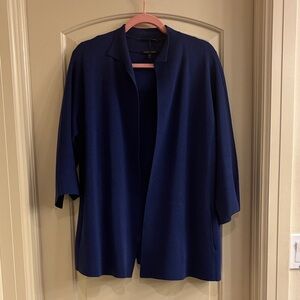 Eileen Fisher Open Cardigan and Silk Shell